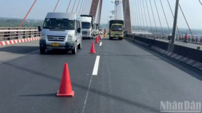 Cầu Cần Thơ: Hoàn thành sửa chữa lớp phủ mặt cầu thép, đảm bảo an toàn giao thông trọng điểm