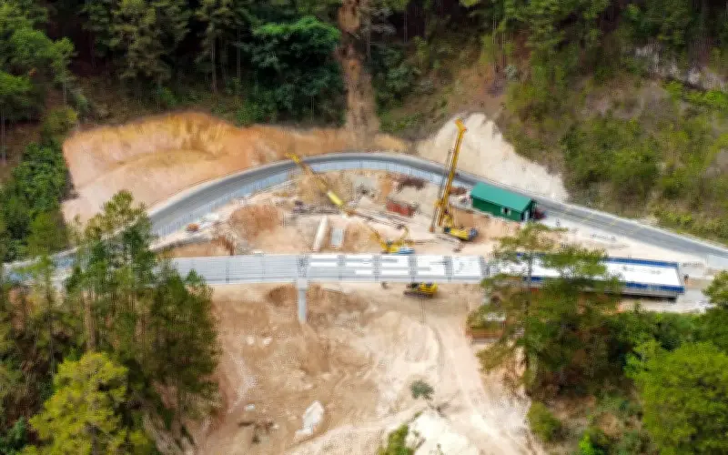 Cầu cạn vượt sạt lở đèo Mimosa Đà Lạt hình thành sau hơn 50 ngày thi công khẩn