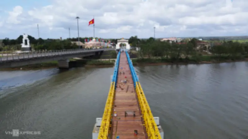 Cầu Hiền Lương Hoàn Thành Trùng Tu, Tái Hiện Lịch Sử Với Màu Sắc Xanh Vàng