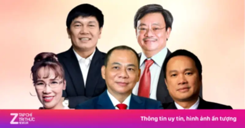 Câu lạc bộ tỷ phú USD Việt Nam mở rộng: Từ 5 lên 8 thành viên, tài sản tăng mạnh