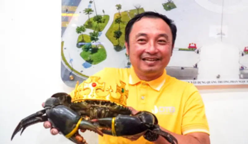 Cua Cà Mau 1,8kg lập kỷ lục lớn nhất Việt Nam tại Ngày hội 2025