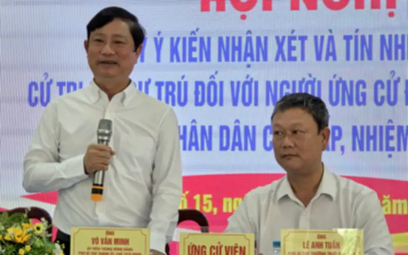 Cử Tri TP.HCM Tín Nhiệm 100% Ông Võ Văn Minh Ứng Cử Đại Biểu Quốc Hội