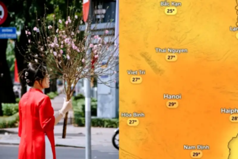 Dự báo thời tiết 29 Tết tại Hà Nội: Khả năng mưa xuất hiện vào ngày nào?