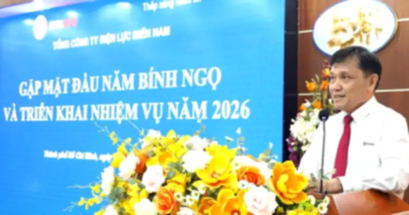 EVNSPC Khởi Động Năm Mới 2026 Với Nhiệm Vụ Đảm Bảo Điện An Toàn Và Ổn Định