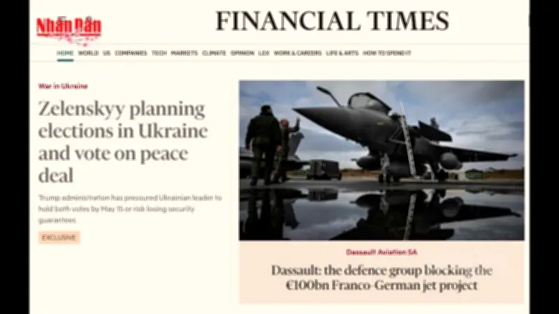 Financial Times: Ukraine Có Thể Tổ Chức Bầu Cử Tổng Thống Vào Tháng 5