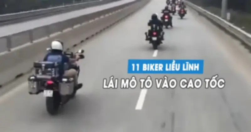 Nhóm Biker Nước Ngoài Bị Phạt Nặng Vì Liều Lĩnh Lái Xe Phân Khối Lớn Vào Cao Tốc
