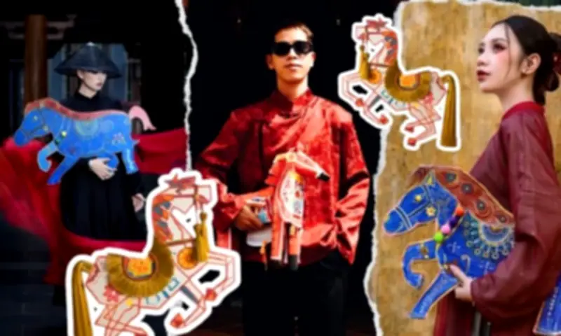 Gen Z 'lên đồ' săn ảnh Tết Bính Ngọ với ngựa giấy: Từ phụ kiện sống ảo đến trend handmade