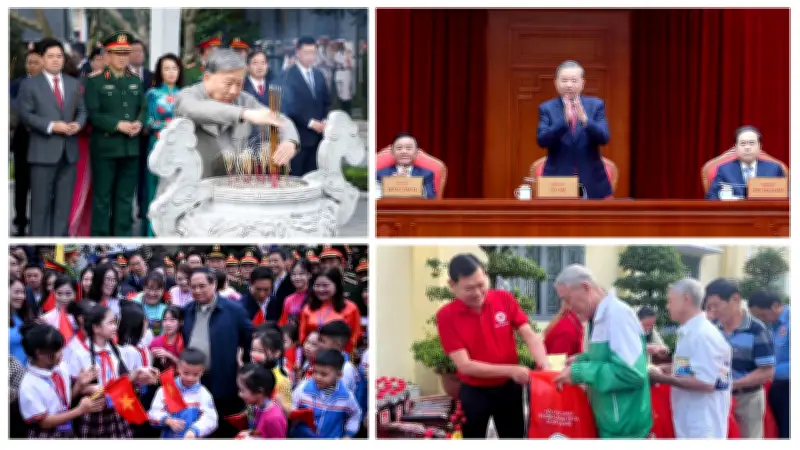 Tổng Bí thư Tô Lâm dâng hương tưởng niệm các lãnh đạo tiền bối của Đảng