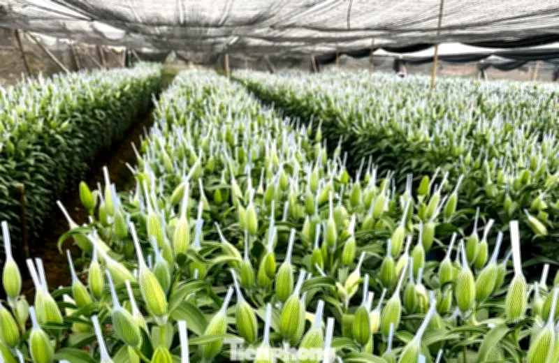 Giá hoa ly kép tăng vọt cận Tết, người mua 'choáng' với mức giá 1,5 triệu đồng/10 cành