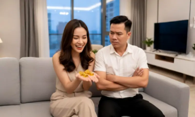Giá vàng hôm nay: Khẩu chiến vì vợ muốn mua 5 chỉ vàng ngày vía Thần Tài