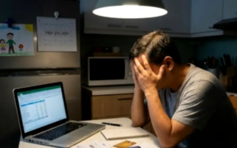 Gia đình 4 người thu nhập 10 triệu nhưng chi tiêu 30 triệu mỗi tháng