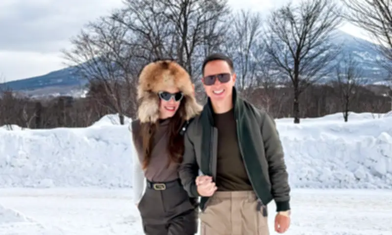 Gia đình Hồ Ngọc Hà đón Tết Bính Ngọ tại Nhật Bản với trải nghiệm trượt tuyết đầu xuân