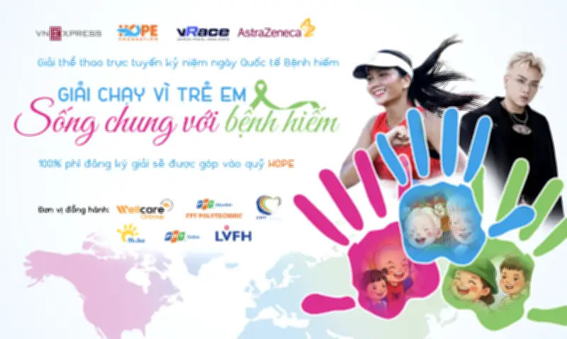 Giải chạy trực tuyến Run for Rare Kids: Lan tỏa hy vọng cho trẻ mắc bệnh hiếm