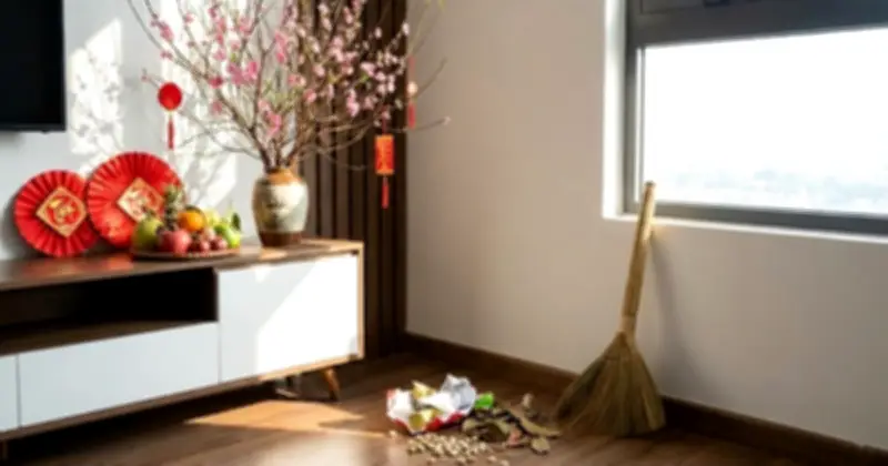 Giải mã tục kiêng quét nhà ngày mùng 1 Tết: Phong thủy hay gánh nặng?