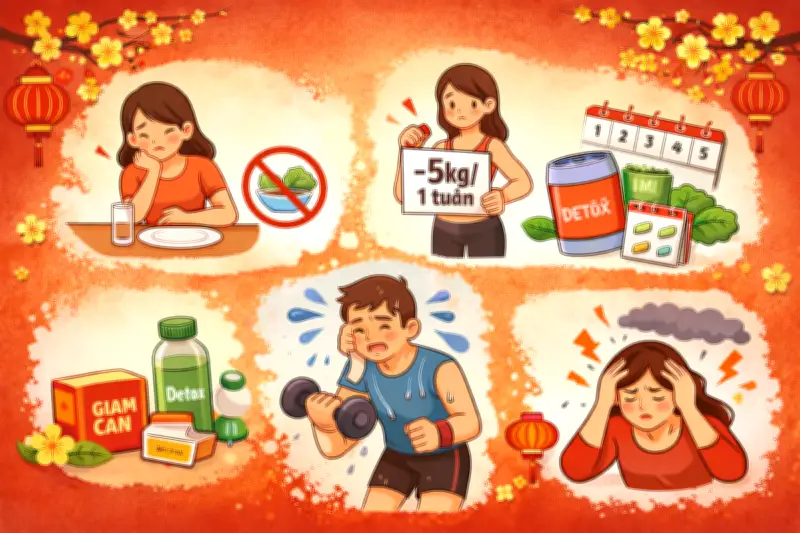 Giảm cân dịp Tết: 5 sai lầm phổ biến nhiều người không ngờ tới