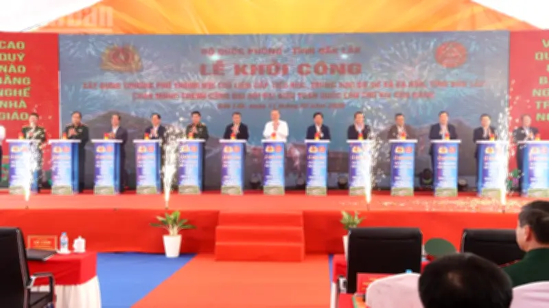 Khởi công trường nội trú liên cấp tại Đắk Lắk với sự tham dự của Tổng Bí thư Tô Lâm