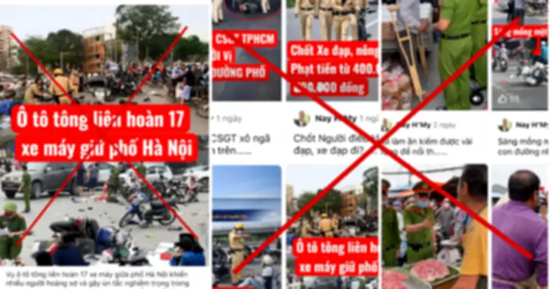 Hà Nội cảnh báo thông tin sai lệch về tai nạn giao thông cũ trên mạng xã hội
