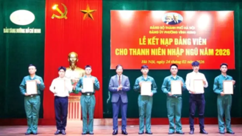 Hà Nội kết nạp Đảng cho thanh niên trước ngày nhập ngũ, nâng cao chất lượng quân đội