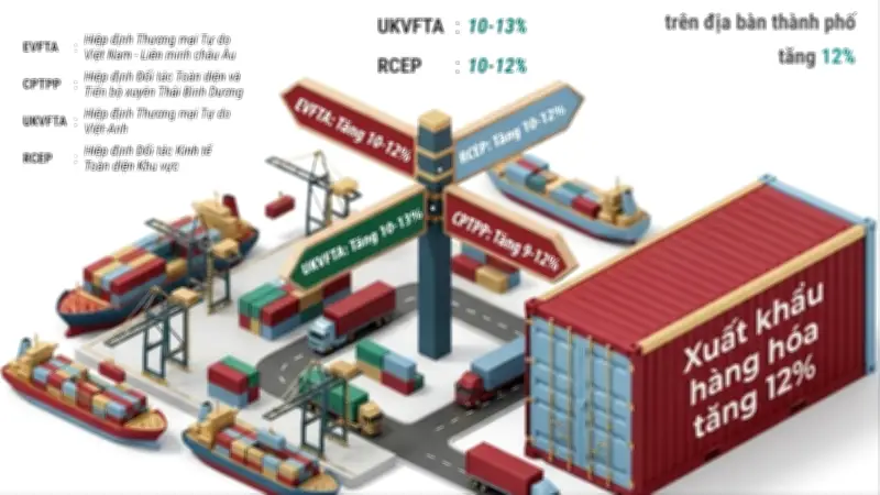 Hà Nội đặt mục tiêu tăng trưởng xuất khẩu 12% trong năm 2026