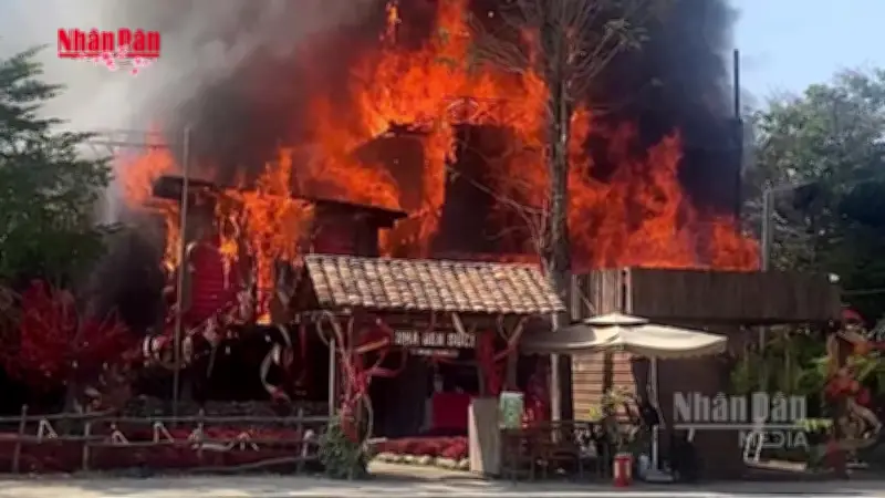 Hỏa hoạn kinh hoàng tại quán cà phê ở phường Hiệp Bình, TP.HCM