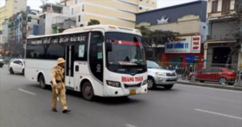 CSGT Hà Nội xử lý hơn 200 xe khách vi phạm trong 3 ngày, phạt 155 triệu đồng