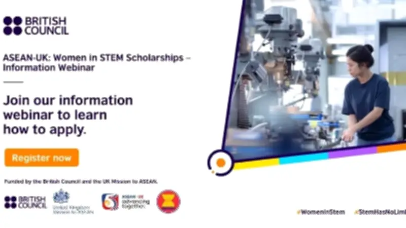 Học Bổng STEM Cho Nữ Giới ASEAN-Anh: Cơ Hội Thạc Sĩ 40.000 Bảng Năm 2026-2027