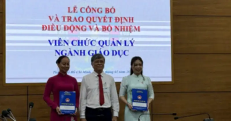 TP.HCM bổ nhiệm loạt hiệu trưởng, hiệu phó trường THPT mới