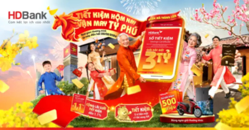 HDBank khởi động năm Bính Ngọ với gói tiết kiệm tỷ phú và ưu đãi vàng