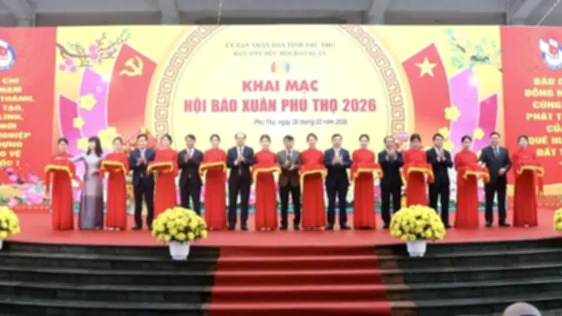 Hội Báo Xuân Phú Thọ 2026 Khai Mạc Với Sự Tham Dự Của Nhiều Lãnh Đạo