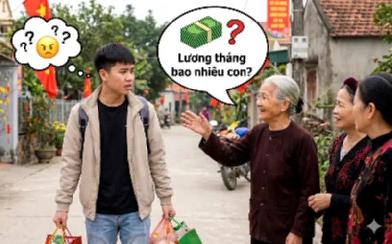 Hỏi lương, so sánh dịp Tết: Người trẻ áp lực, người lớn nói chỉ là thói quen