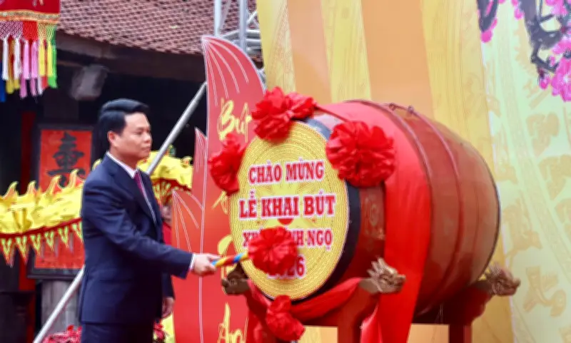 Hải Phòng khai bút đầu năm tại đền thờ Chu Văn An, tôn vinh truyền thống hiếu học