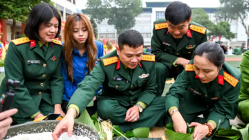 Hội Thi Gói Bánh Chưng Ấm Áp Trong Quân Đội Trước Thềm Tết Nguyên Đán