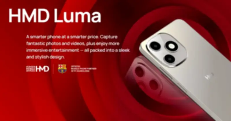 HMD Luma ra mắt: Smartphone 4G giá rẻ với màn 120Hz, pin 5.000mAh và jack 3.5mm