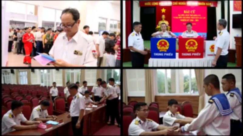 Hàng nghìn cán bộ, chiến sĩ và lao động dầu khí bỏ phiếu sớm tại Vũng Tàu