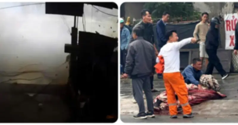 Hưng Yên: Nổ bình khí nén khi hàn xì, một người tử vong, một người bị thương