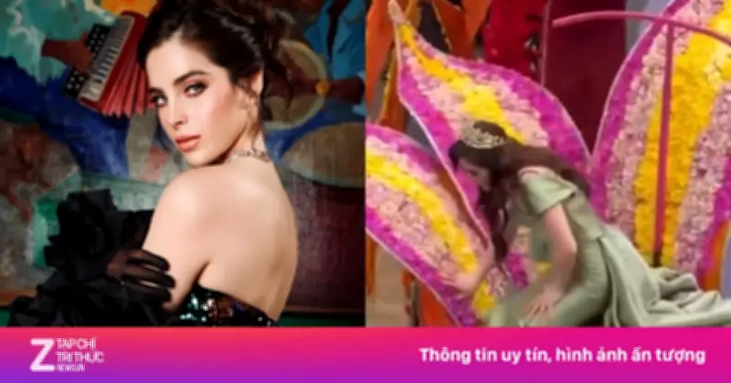 Hoa hậu Hoàn vũ Fatima Bosch ngã gục khi diễu hành tại Ecuador vì mệt mỏi