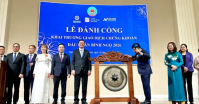 HOSE khai trương giao dịch đầu xuân 2026, hướng tới thị trường carbon và startup