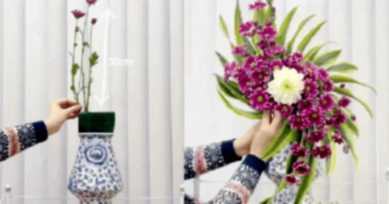 Mẹ đảm chỉ 30k tạo bình hoa cúc trang trí bàn thờ Tết: Đơn giản mà tinh tế