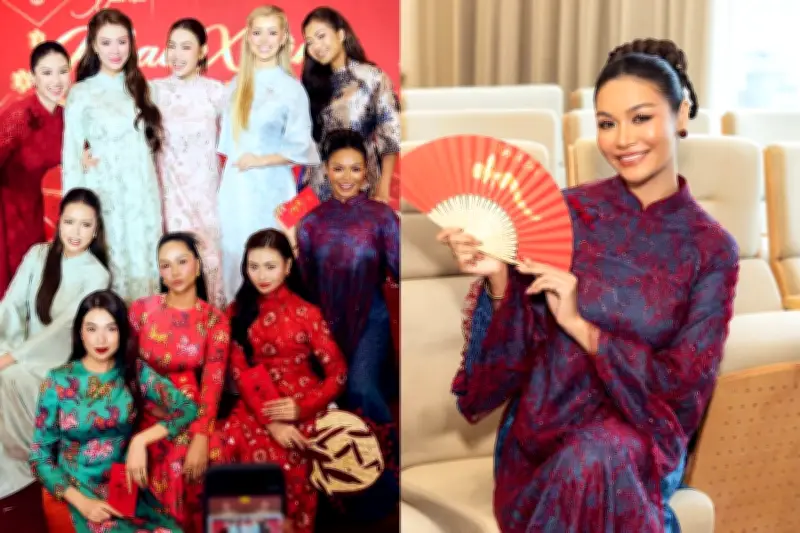 Á hậu Mook tổ chức hái lộc đầu năm, Ngọc Châu 'xu cà na' với 1.000 đồng