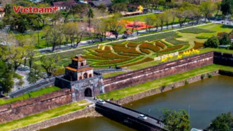 Huế rực rỡ với vườn sen khổng lồ tại Quốc Tử Giám đón Tết Bính Ngọ 2026