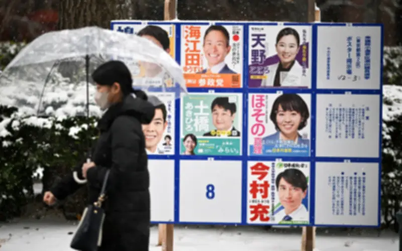 Hàng triệu cử tri Nhật Bản bất chấp giá rét đi bầu cử Hạ viện giữa mùa đông