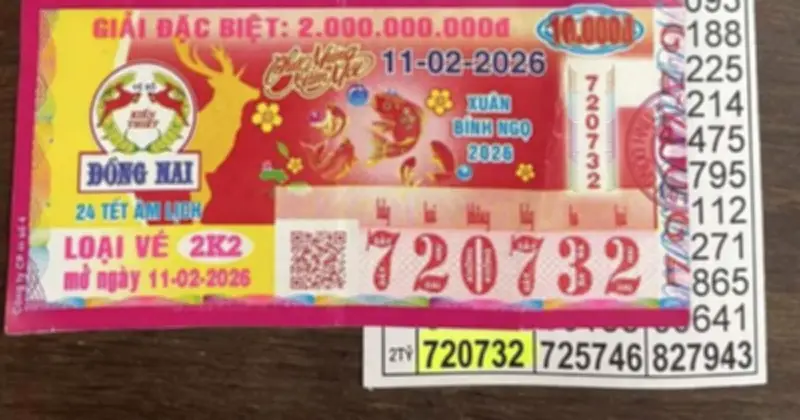 Đại lý Đồng Nai, Tây Ninh, Cà Mau đổi thưởng vé số độc đắc dịp Tết