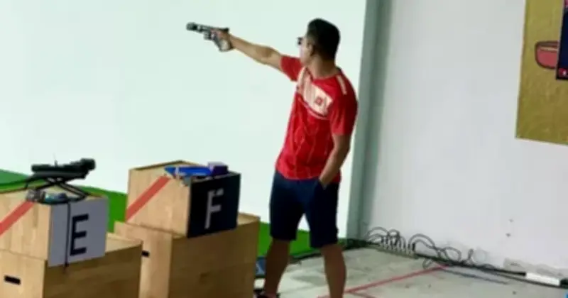 Đội tuyển bắn súng Việt Nam giành HCĐ bài 25m súng ngắn bắn nhanh tại giải châu Á