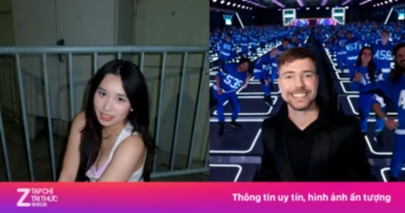 Jenny Huỳnh được 'vua YouTube' MrBeast mời tham dự sự kiện Beast Games tại Mỹ