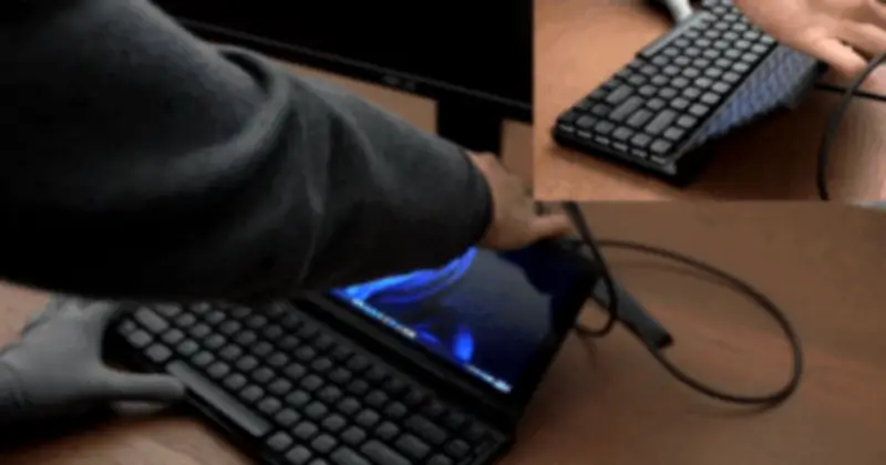 Keebmon: Mini PC Gập Đa Năng Tích Hợp Bàn Phím Cơ, Màn Hình 13 Inch Gây Sốt