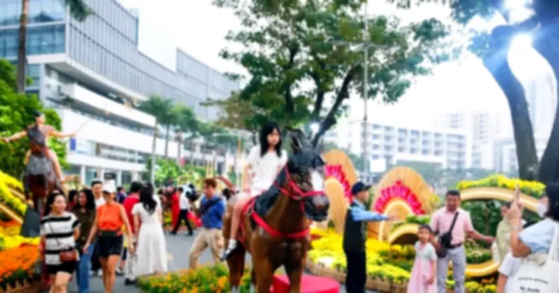 Khám Phá Đường Hoa Phú Mỹ Hưng Tết 2026: Không Gian Xuân Rực Rỡ Tại 'Khu Nhà Giàu' TP.HCM