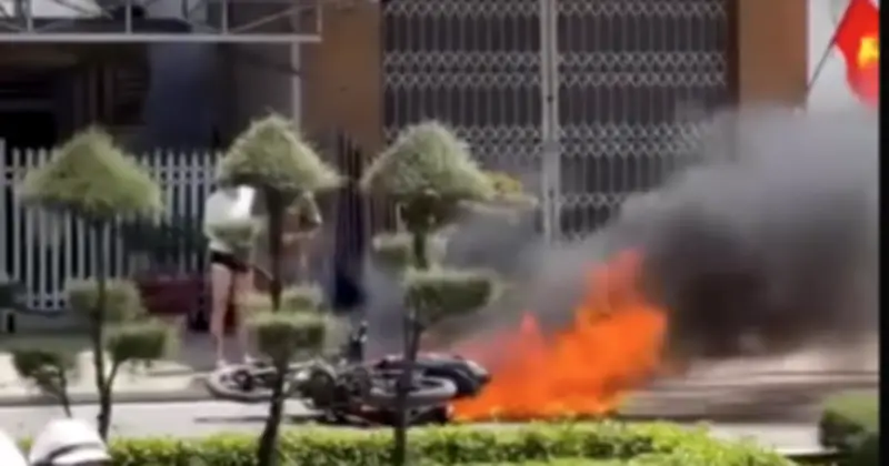 Khánh Hòa: Bắt giữ đối tượng chống đối CSGT, đốt xe máy gây rối trật tự