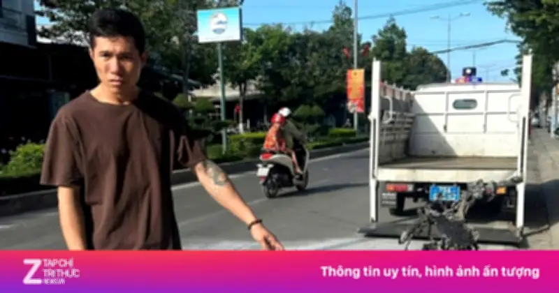 Khánh Hòa: Bắt tạm giam thanh niên đốt xe máy khi bị CSGT kiểm tra, dương tính ma túy