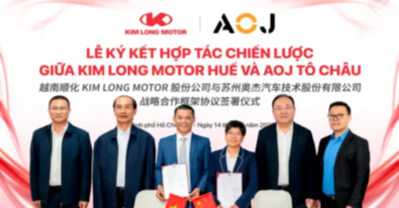 Kim Long Motor Huế Hợp Tác Chiến Lược Với AOJ Tô Châu Thúc Đẩy Công Nghiệp Ô Tô Việt
