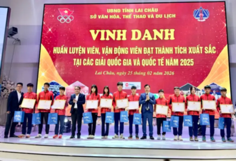Lai Châu vinh danh vận động viên xuất sắc, ghi nhận thành tích ấn tượng năm 2025